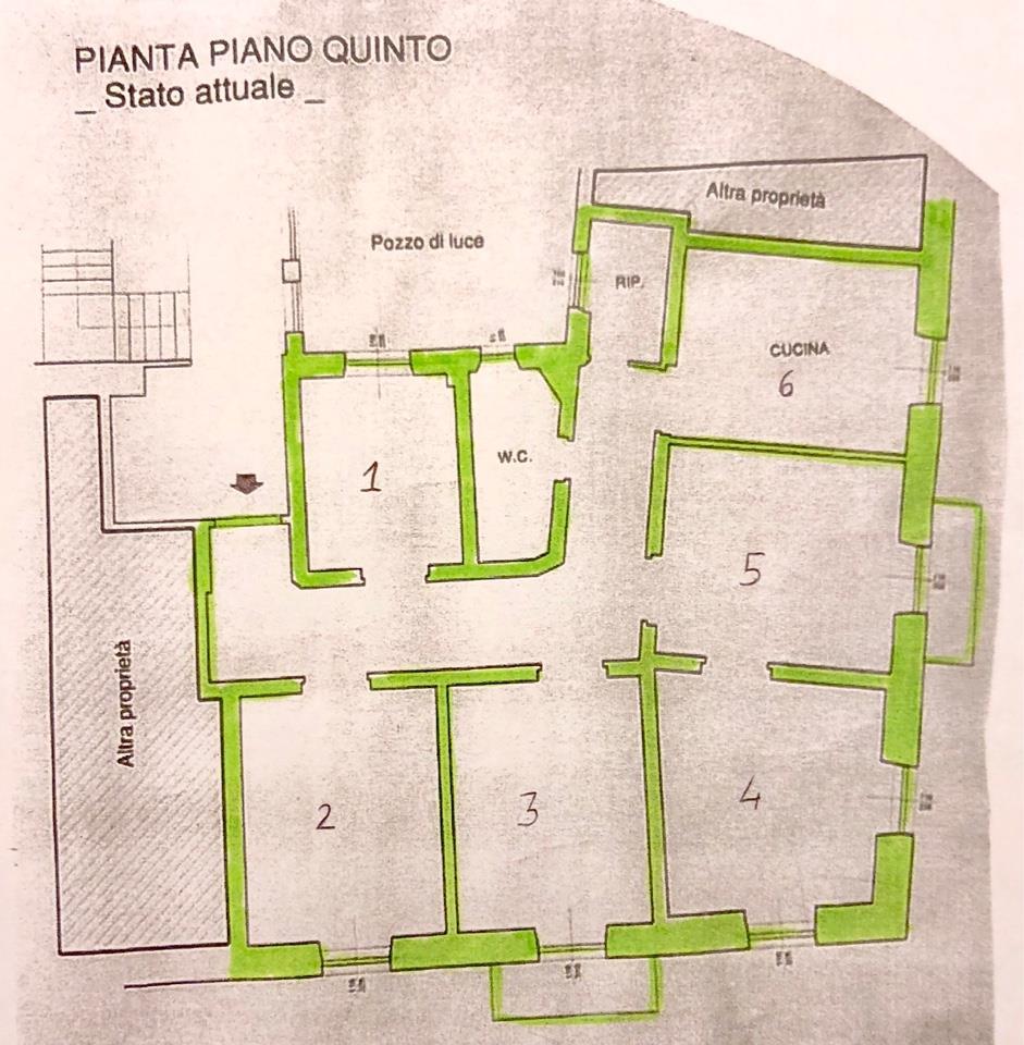 Appartamento mq. 140 Centro Piano Alto 